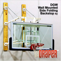 Draper Wall Mounted Side-Folding Basketball Backstop