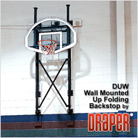 Draper Up-Folding Wall Mounted Basketball Backstop