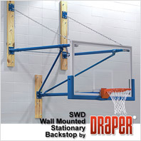 Draper Stationary Wall Mounted Basketball Backstop