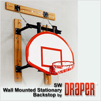 Draper Stationary Wall Mounted Basketball Backstop